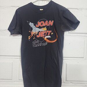 Org Vintage 1982 Joan Jett & Blackhearts T Shirt Screen Stars Jett Pack Tour Tee